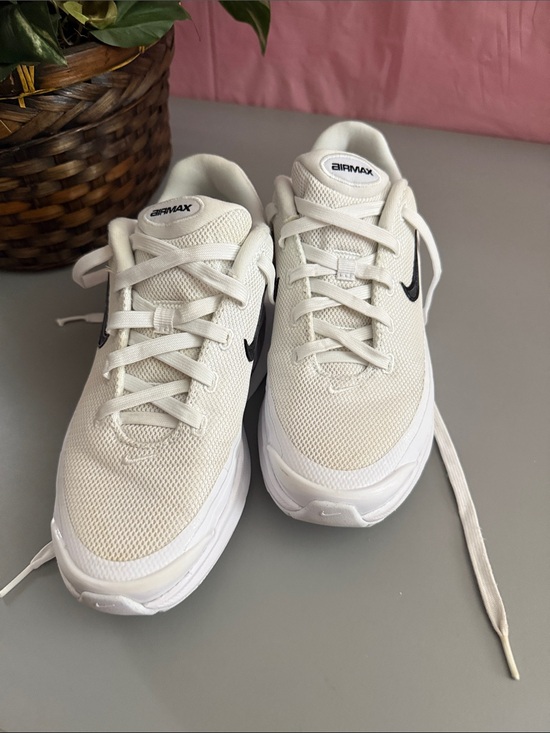 Nike Shoes - Nike Air Max Women's White Sneakers with Black Swoosh